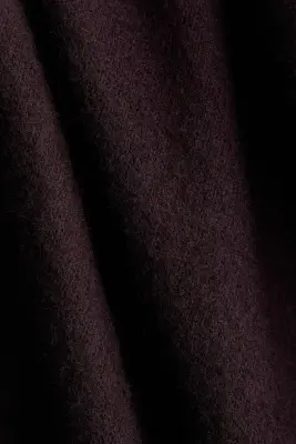 Cape en maille avec col cheminée - Violet prune foncé — photo 3