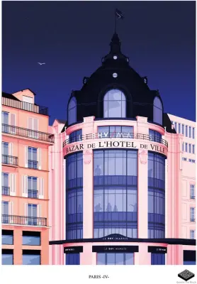 Affiche A3 - Paris IV - Bazar de l'Hôtel de Ville – Around The Block — photo 2