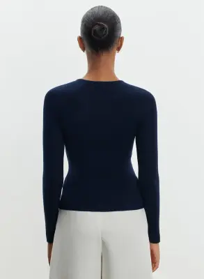 Pull en laine mérinos et soie — photo 3