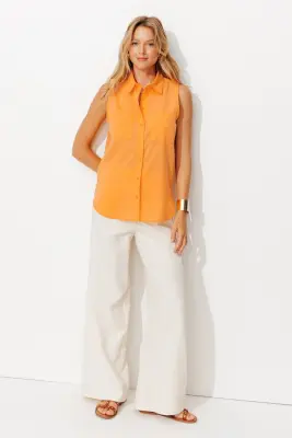 Chemise sans manches unie — photo 3
