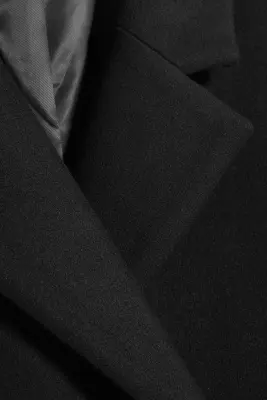 LOGAN MANTEAU CROISÉ EN LAINE MÉLANGÉE - Noir — photo 5