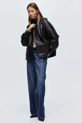 Veste en tissu enduit - Marron foncé — photo 1