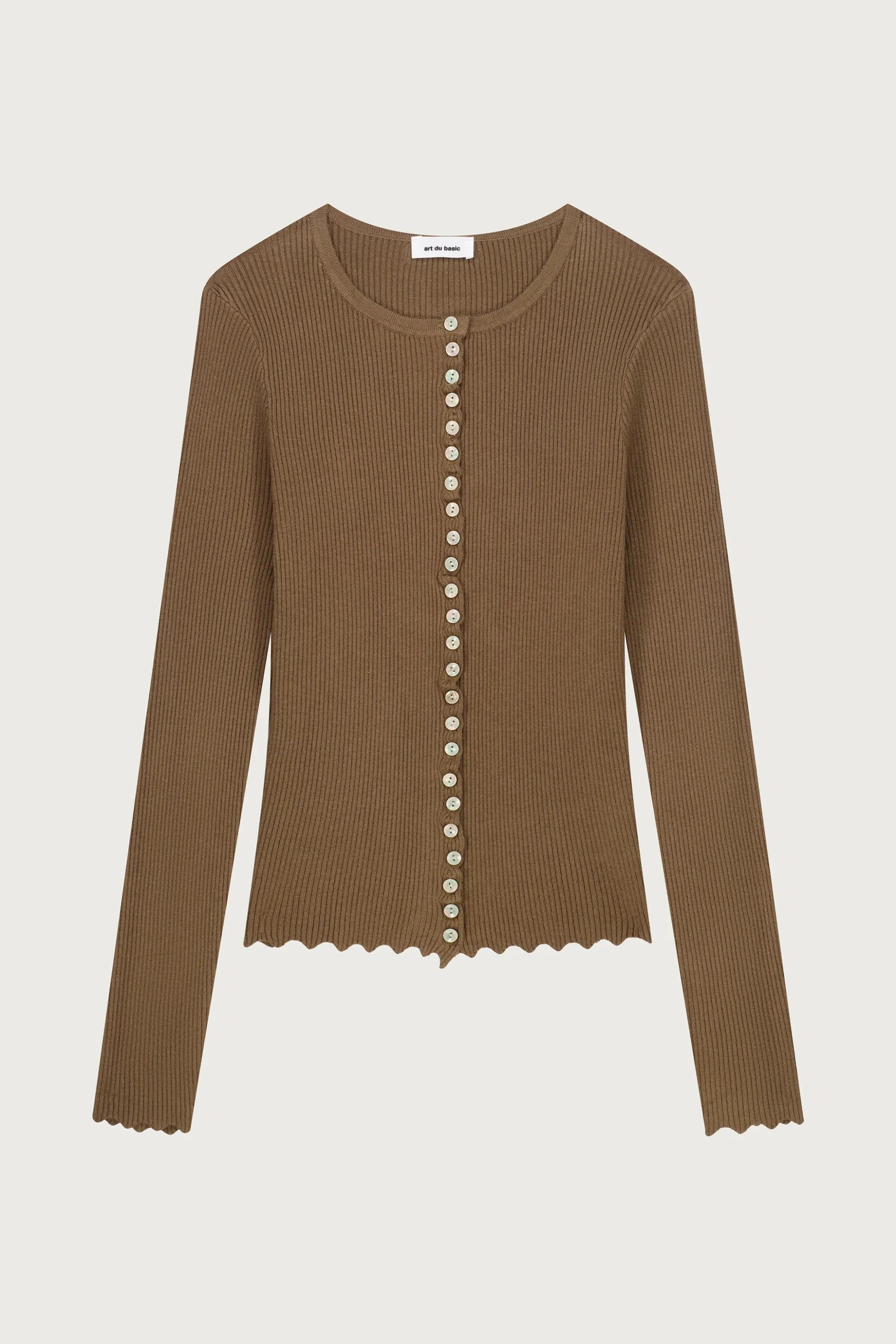 GILET CÔTELÉ MAILLE VISCOSE