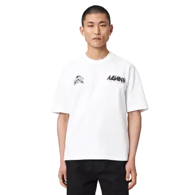 ALLSAINTS Chromium T-Shirt Ashen White — photo 2