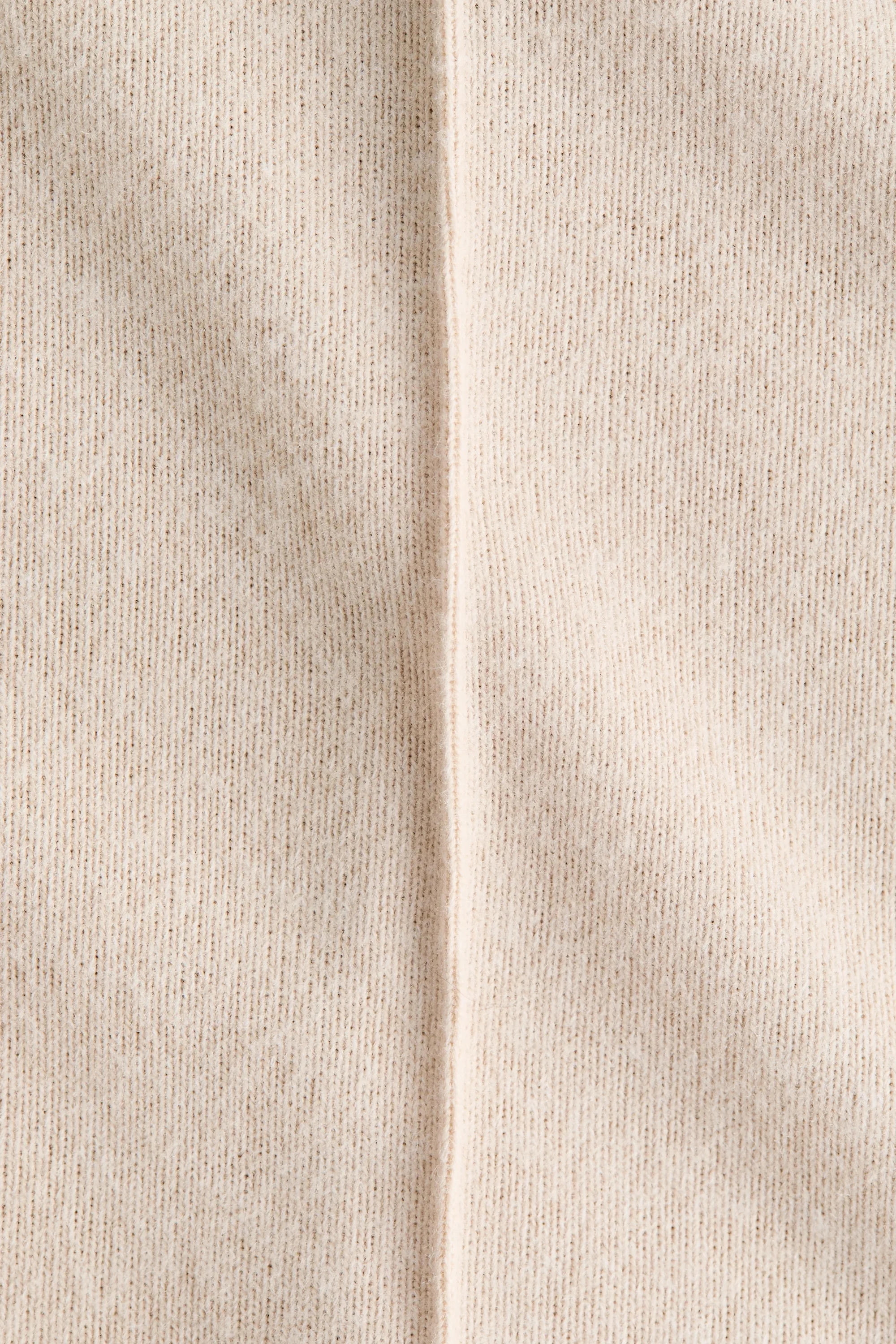 Robe à mancherons en jersey - Beige clair chiné