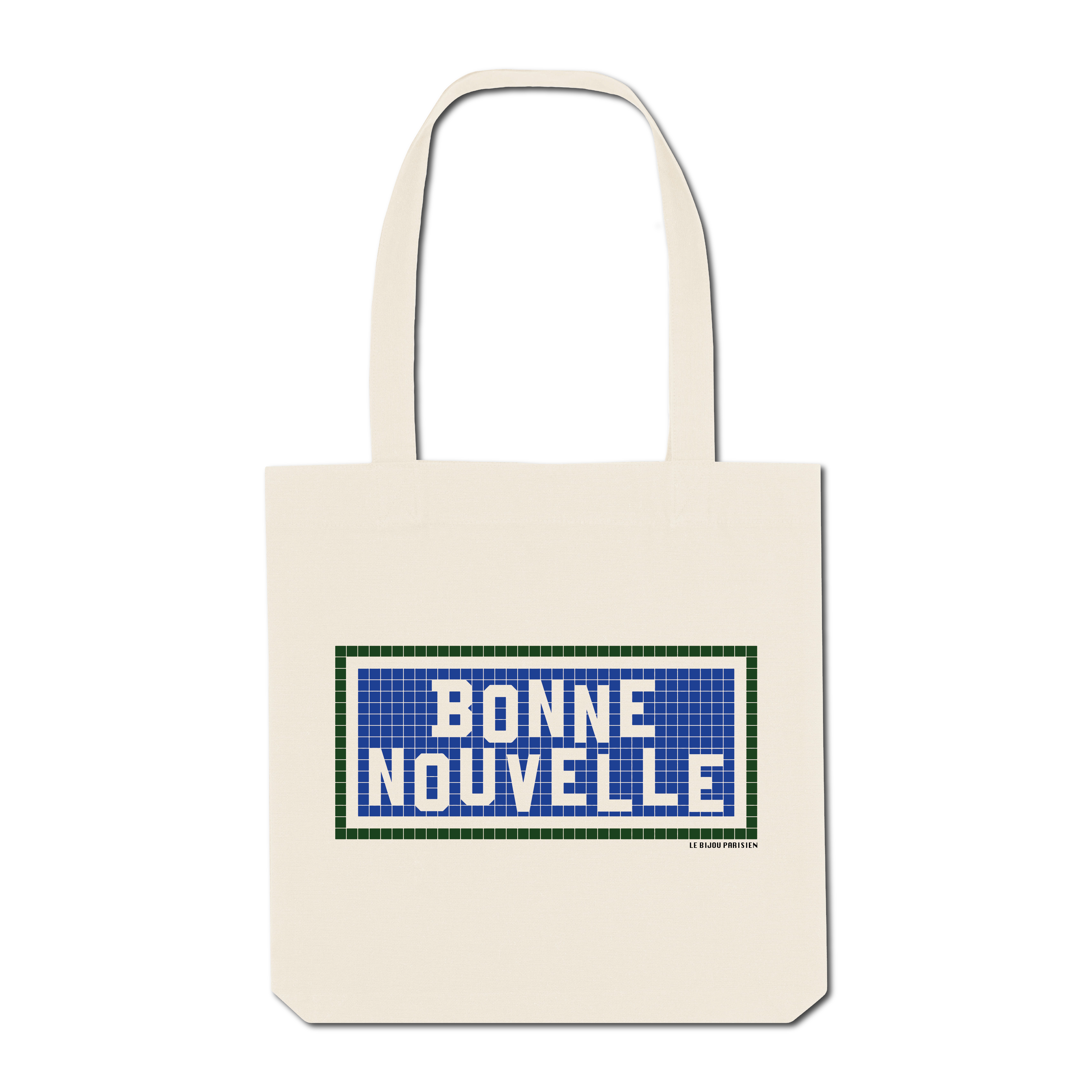 TOTE BAG IMPRIMÉ - BONNE NOUVELLE - ÉCRU