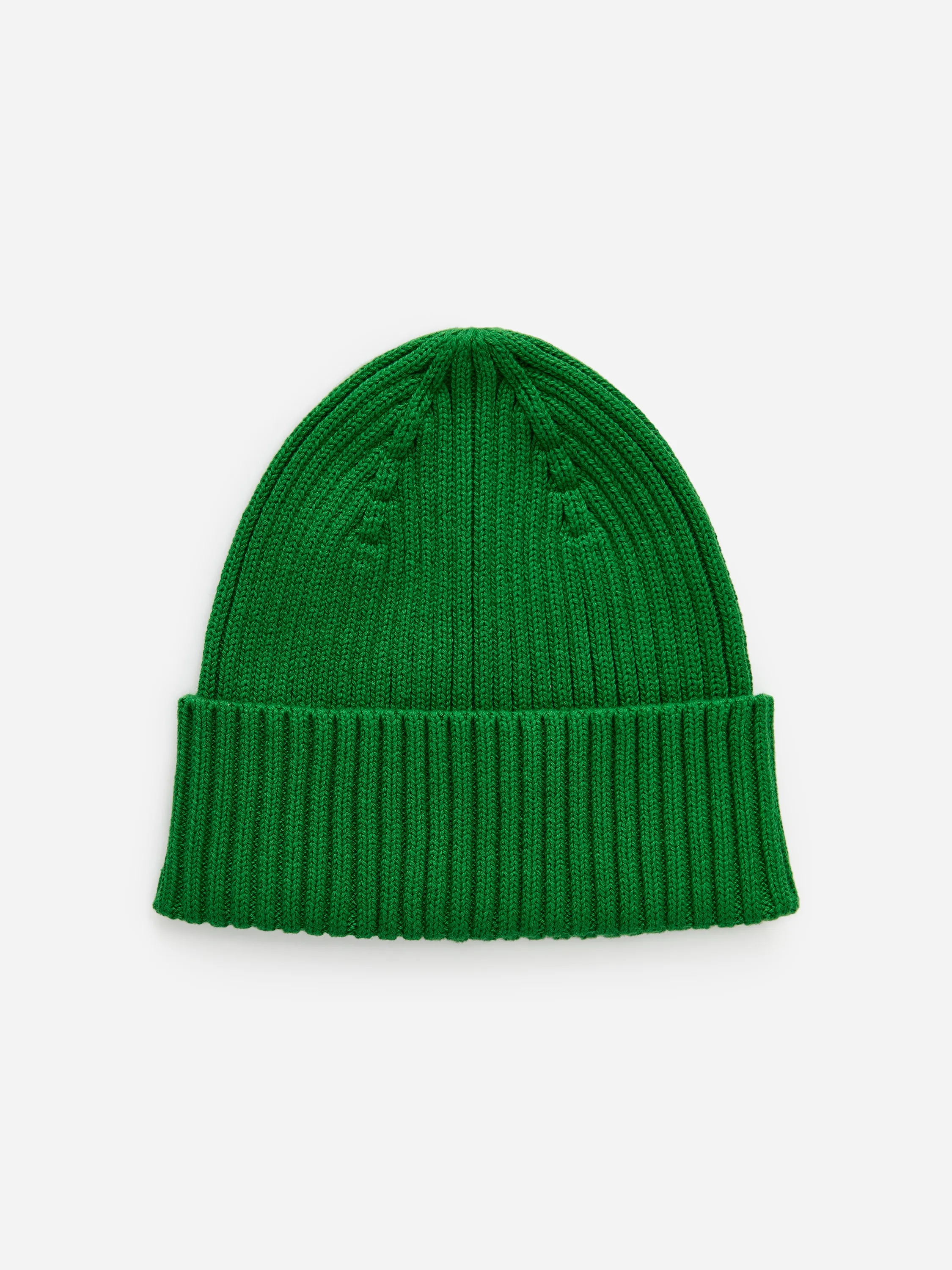 Bonnet en tricot côtelé - Vert