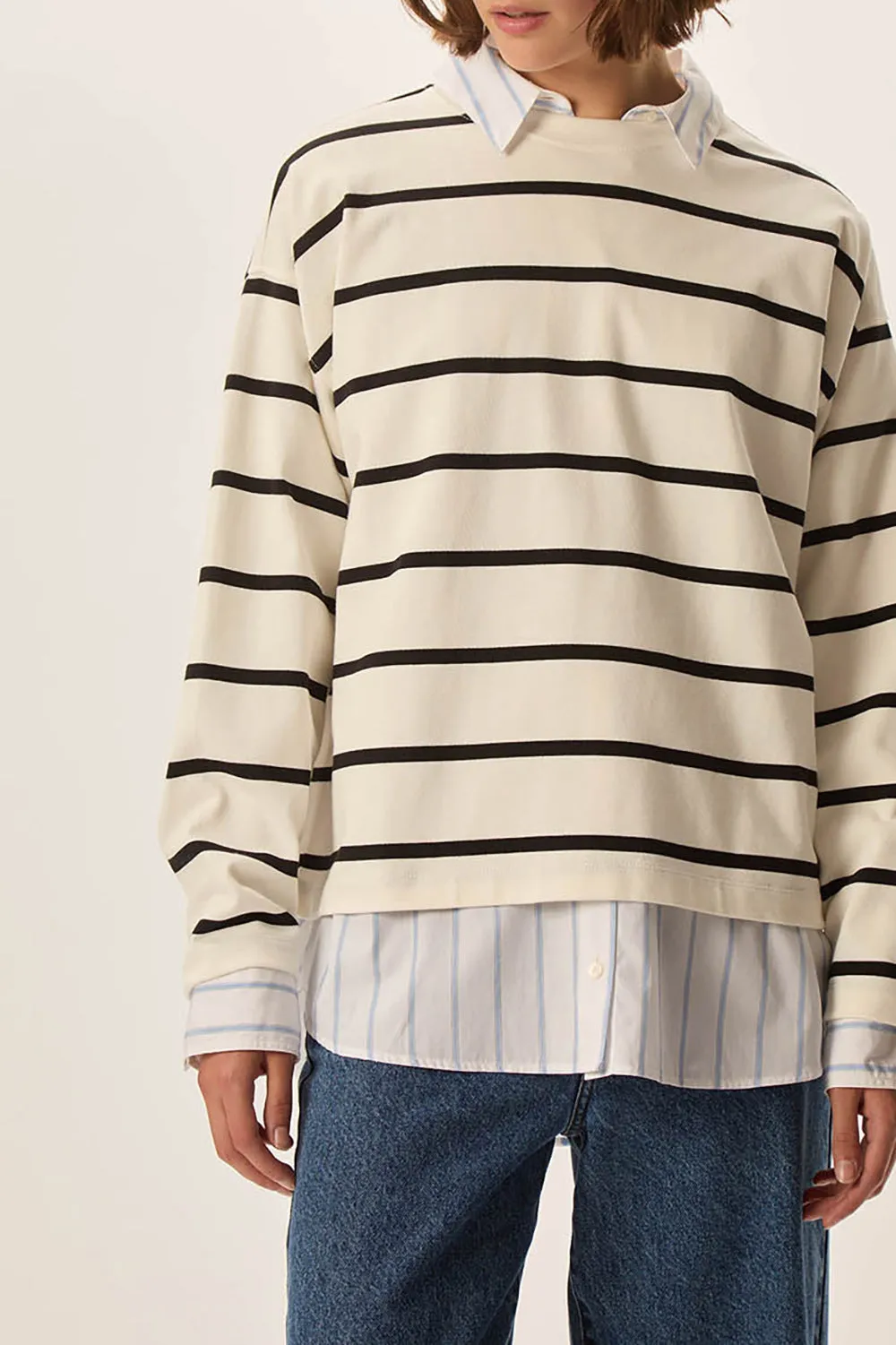 Tee-shirt Felizou Creme/Noir