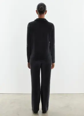 Pantalon en coton organique, modal et élasthanne — photo 2