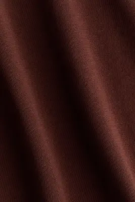 T-shirt oversize en coton - Marron — photo 3