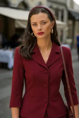 Adeline Jacket - Bordeaux — photo 4