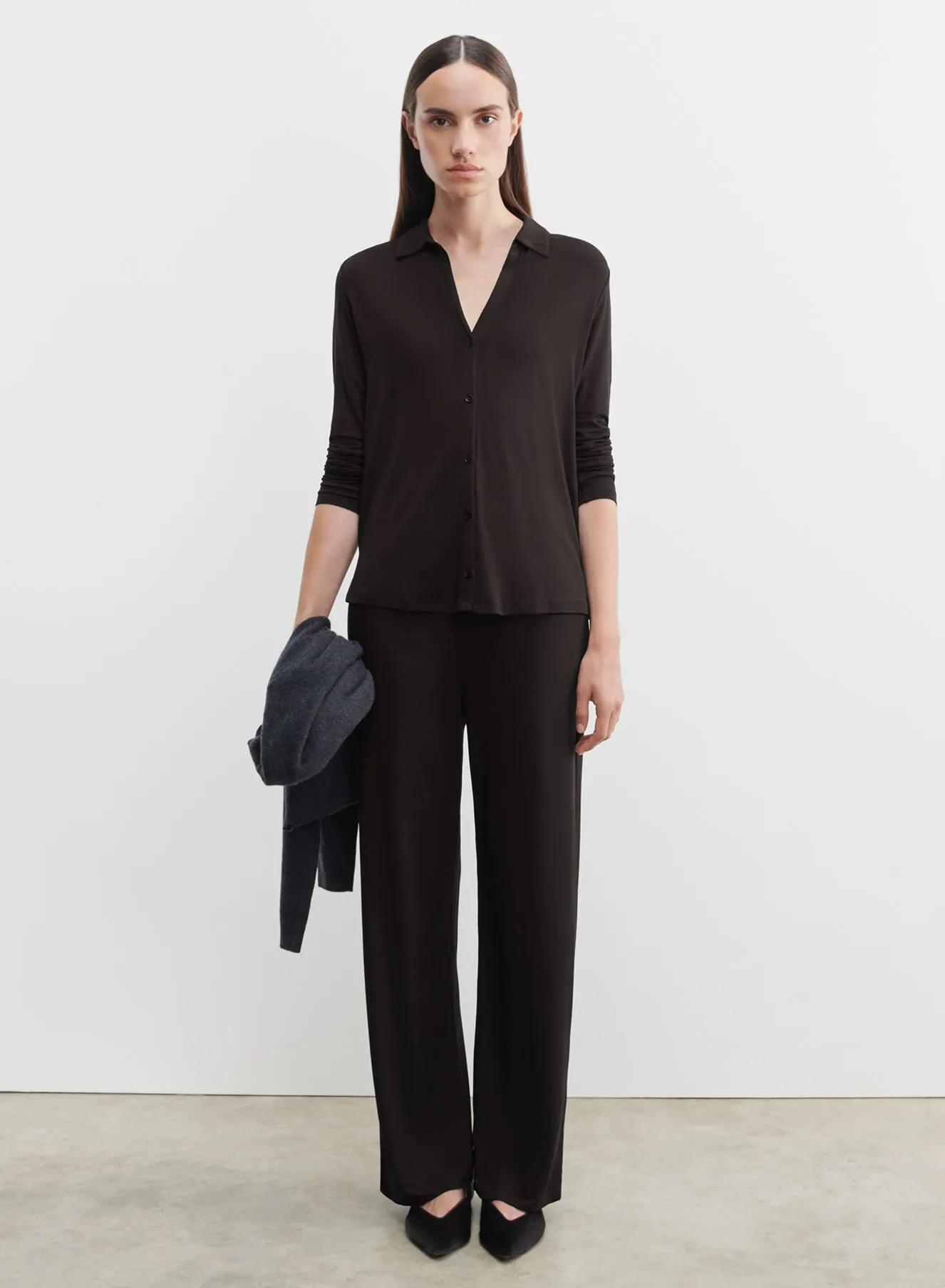 Pantalon en viscose et élasthanne