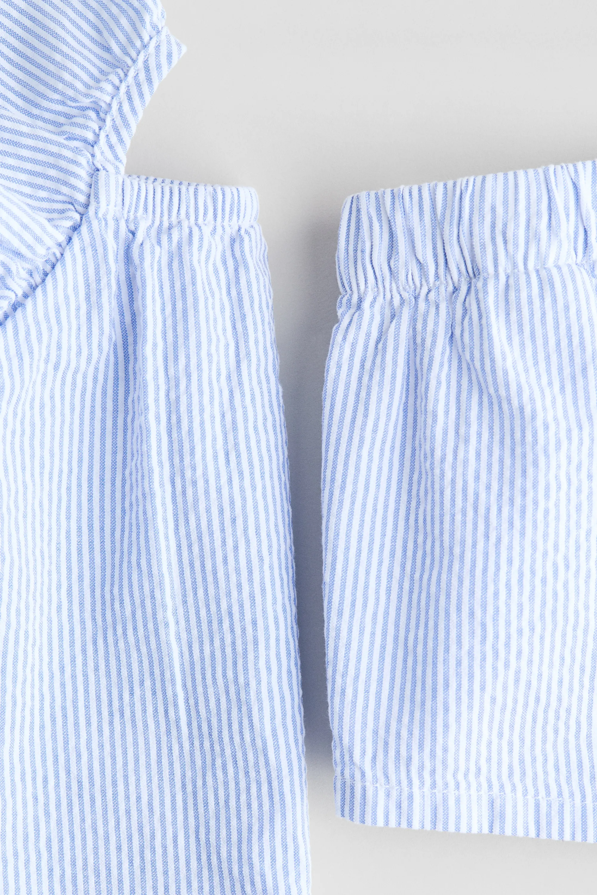 Ensemble 2 pièces - Bleu clair/rayures blanches
