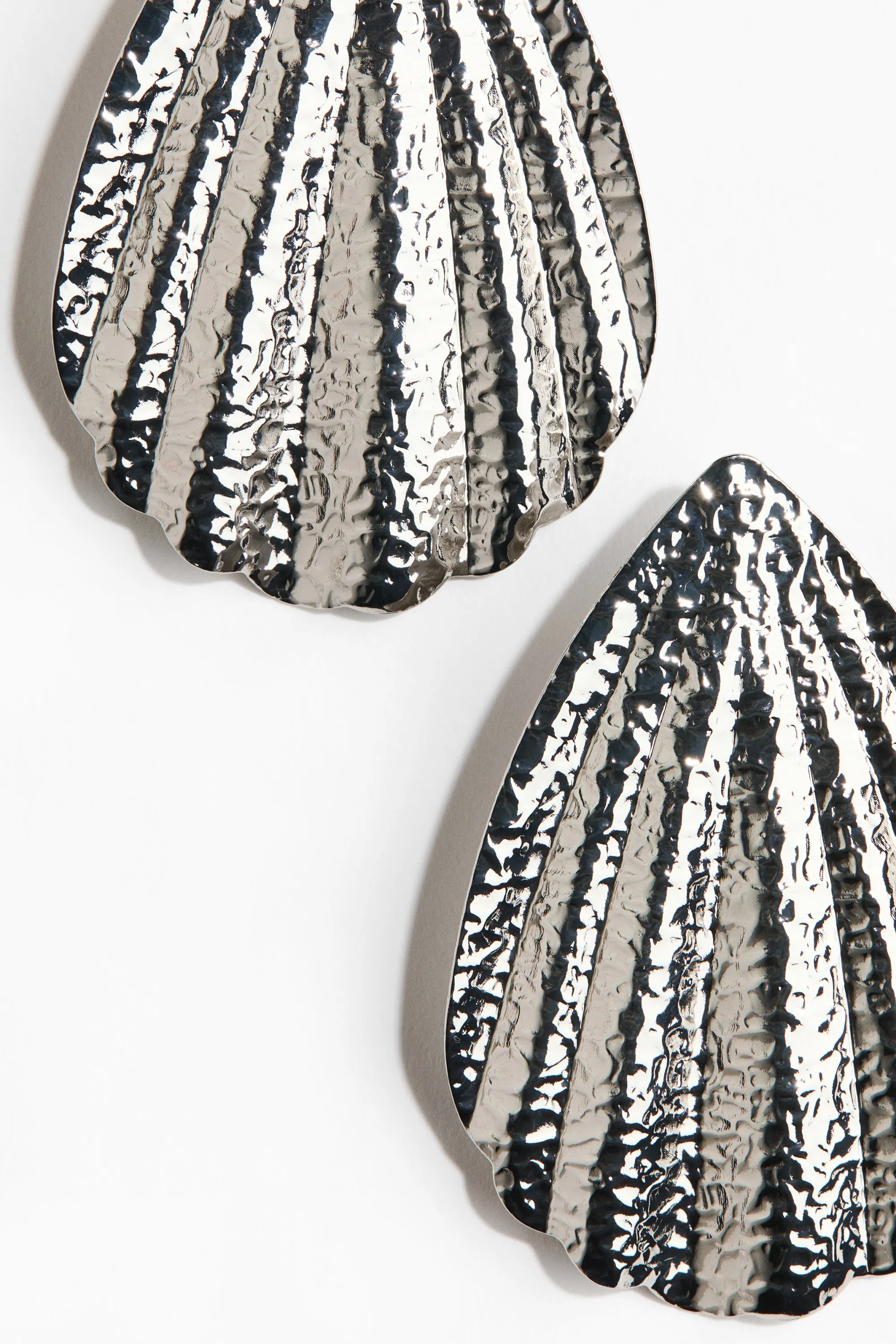 Boucles d'oreilles coquillages - Argenté
