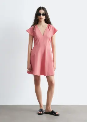 Robe courte évasée - Rose — photo 3