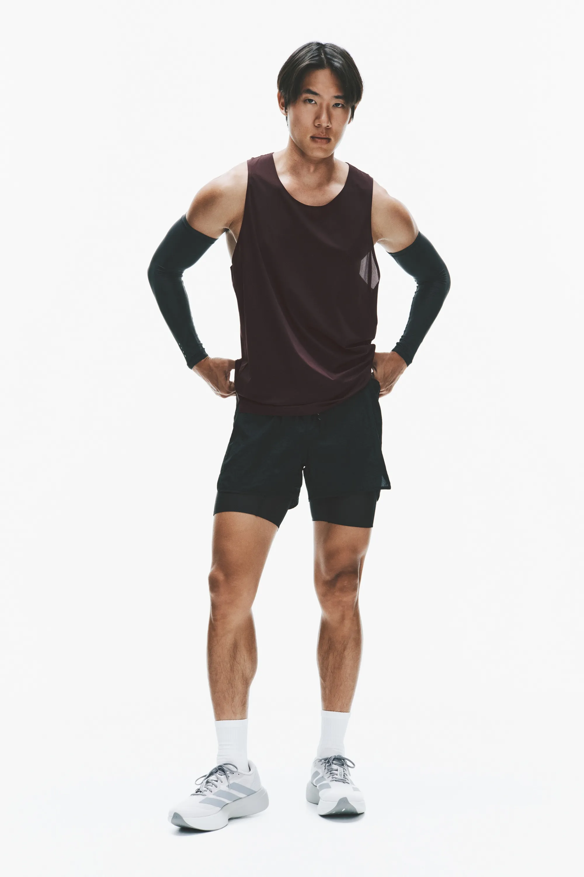 Débardeur de running CoolMove™ - Prune chocolat