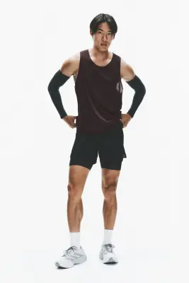 Débardeur de running CoolMove™ - Prune chocolat — photo 1