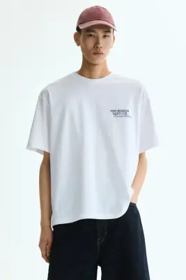 T-shirt imprimé Loose Fit - Blanc/Port Meridian Yacht Club — photo 3