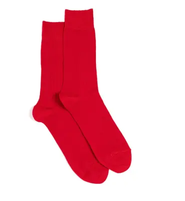 Chaussettes fil d’Ecosse Rouge — photo 2