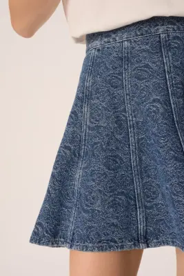 Jupe Lizandre Middle Blue — photo 3
