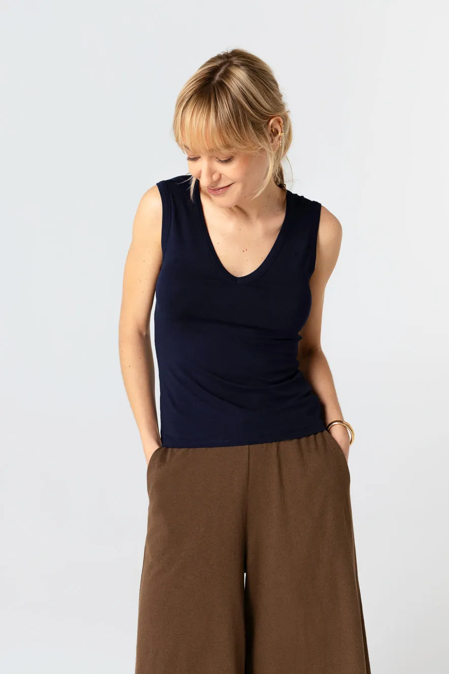 Débardeur en viscose et élasthanne