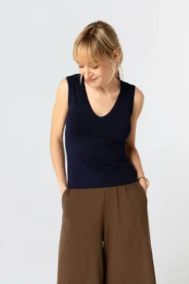 Débardeur en viscose et élasthanne