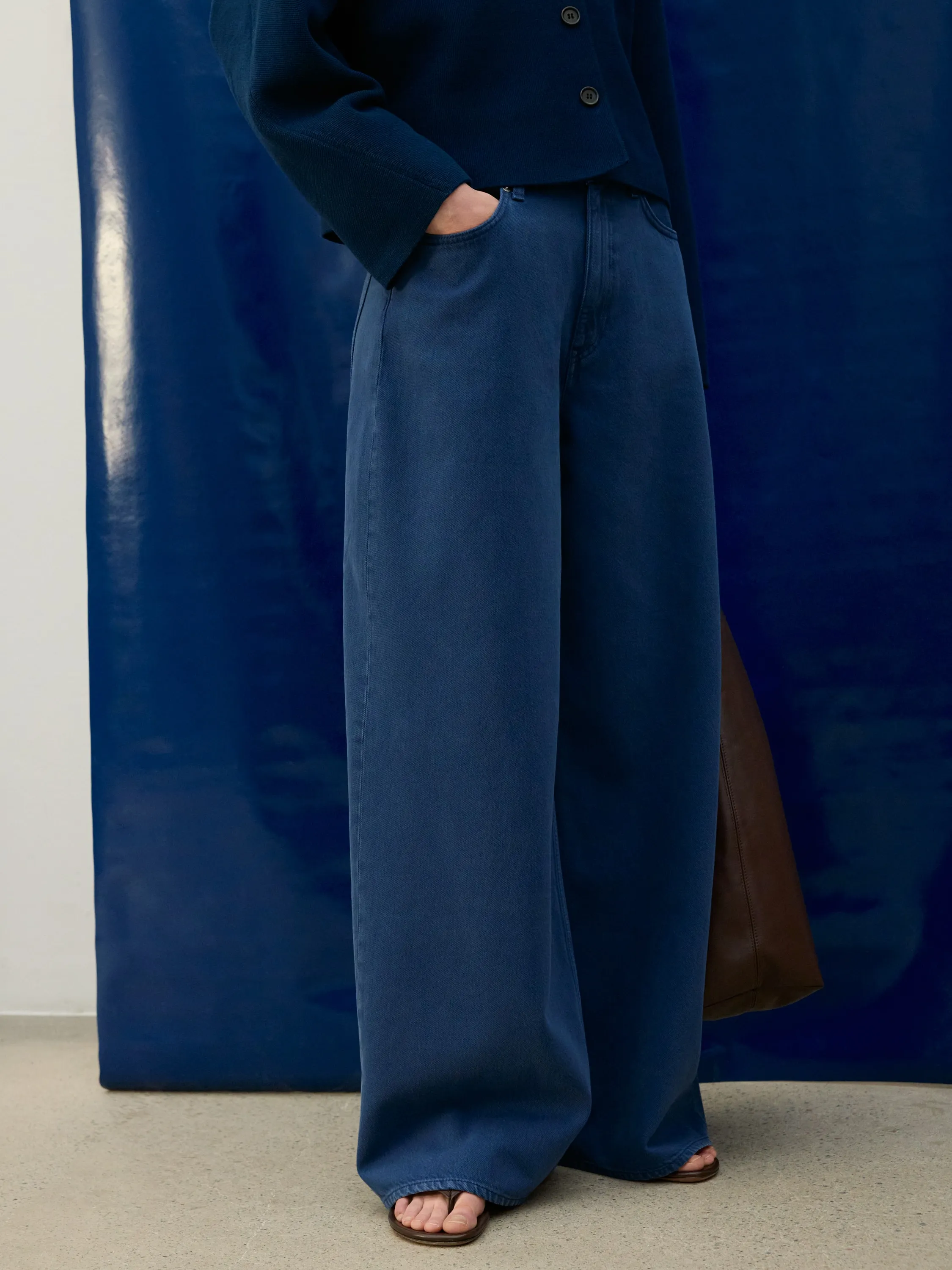 Jean large oversize CEDAR - Bleu