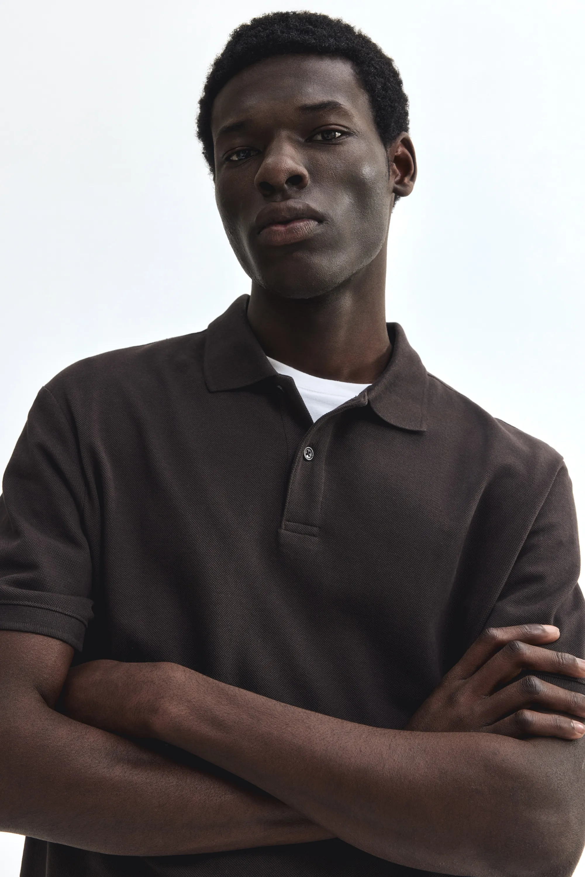 Polo Regular Fit - Marron foncé