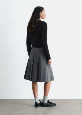 Cardigan brossé en mohair mélangé - Noir — photo 5