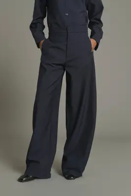 PANTALON HORATIO BLEU NUIT — photo 2