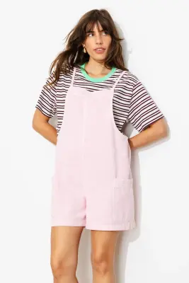 Combishort en toile Femme — photo 2