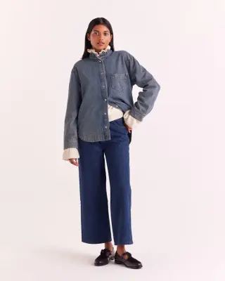 Chemise Salomé bleu vintage — photo 2