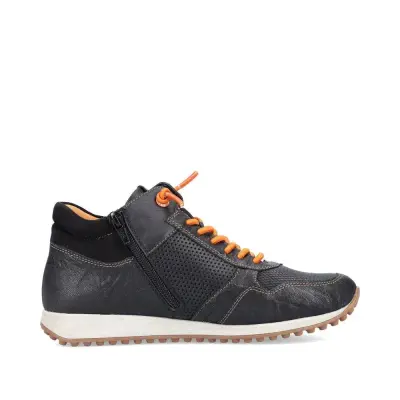 Baskets Remonte D3170-01 Noir Orange - Lacets Élastiques Grande Pointure Femme — photo 4