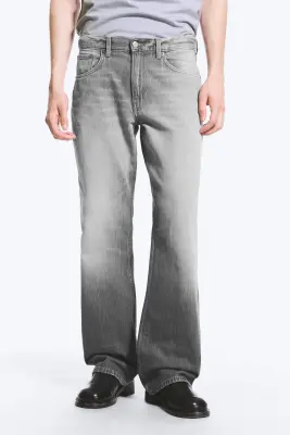 Jean bootcut décontracté taille mi-haute Mercury - Gris Complexe — photo 1