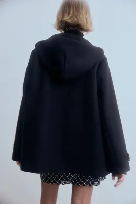 Manteau à capuche - Bleu marine — photo 3