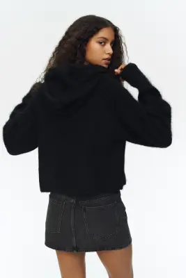 Jupe courte en denim - Noir délavé — photo 3