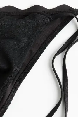Bas de maillot Cheeky Tanga à nouer - Noir — photo 4