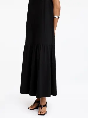 Robe mi-longue sans manches - Noir — photo 3