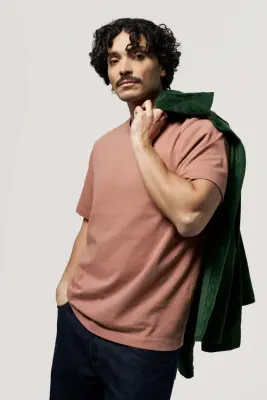 Le t-shirt heavyweight - Marron — photo 5