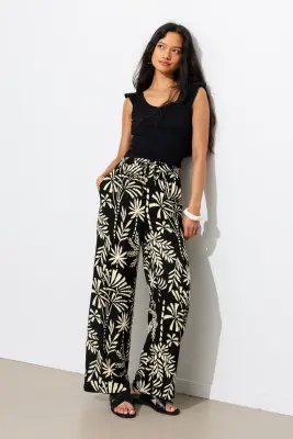 Pantalon large imprimé Femme — photo 2