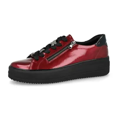 Baskets Remonte D1C09-35 Rouges - Lacets Grande Pointure Femme — photo 1