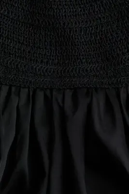 Robe façon crochet avec dos ouvert - Noir — photo 4