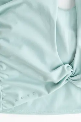Débardeur avec détail torsadé SoftMove™ - Bleu amazonite — photo 4