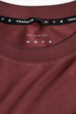 T-shirt de tennis Regular Fit DryMove™ - Rouge brique — photo 5