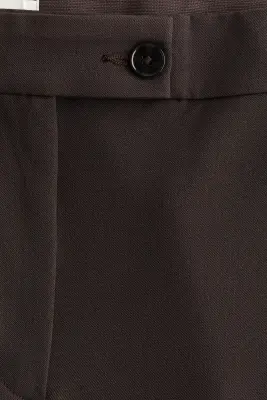 Pantalon bootcut 7/8 - Marron foncé — photo 4