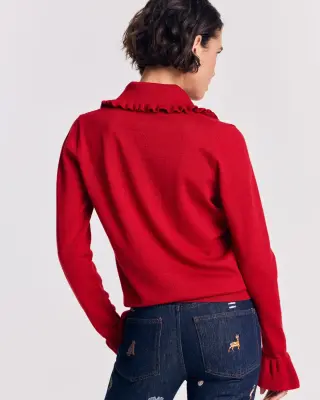 Pull Sonia rouge — photo 5