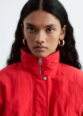 Veste style bomber d’inspiration années 80 - Rouge — photo 3
