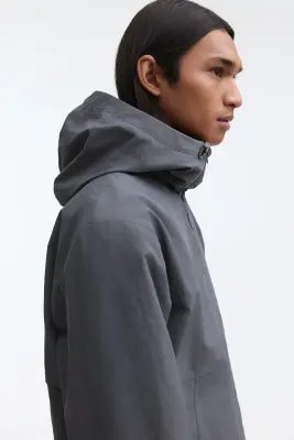 Veste coupe-vent déperlante en nylon - Gris — photo 2