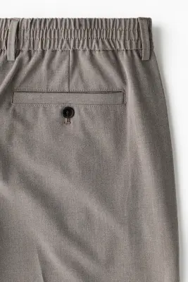 Pantalon Relaxed Fit - Grège foncé — photo 5