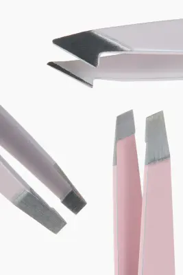 Ensemble de pinces à sourcils - Rose/gris — photo 2